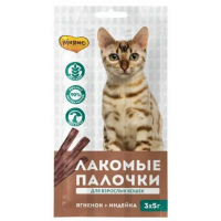 Мнямс лакомство для кошек мясные палочки, индейка, ягненок