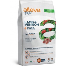 Сухой корм для взрослых собак мелких поро Alleva Holistic Lamb & Venison + Hemp & Ginseng Mini