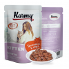 Karmy Kitten влажный корм для котят, беременных и кормящих кошек, Телятина в соусе 80 г